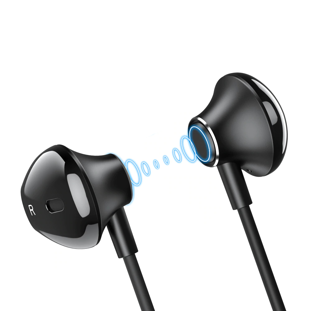 Black Wired InEar Earphones for iPhone